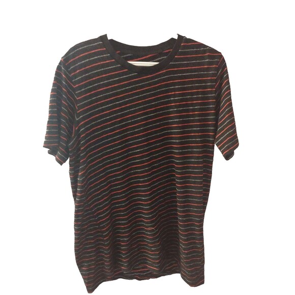 rag & bone Other - Rag & Bone T Shirt Men's Small Casual Black Red/Grey Striped